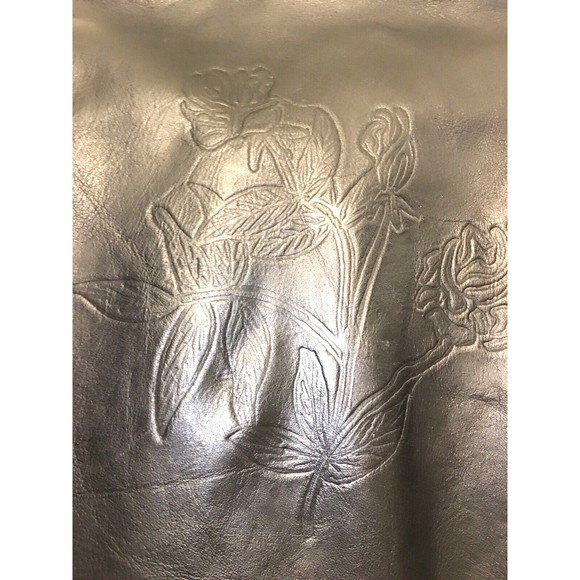 Women’s Protech Black Moto Motorcycle BOMBER Leather Jacket Medium VGUC Unique - Picture 8 of 13